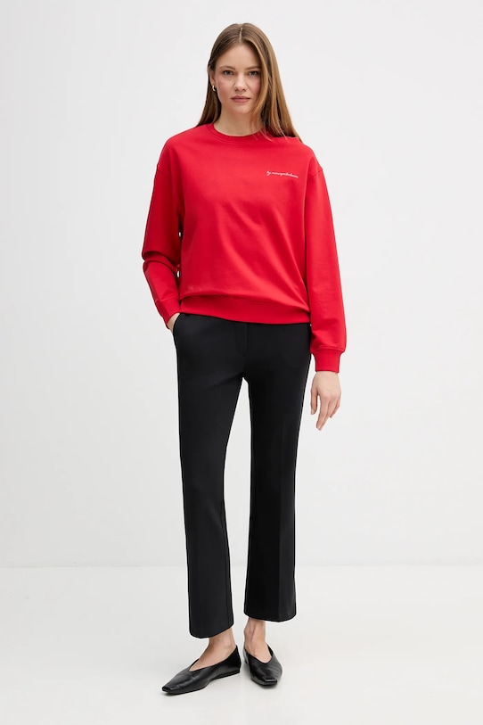 Marc O'Polo bluza bawełniana 5000008127 czerwony SS26