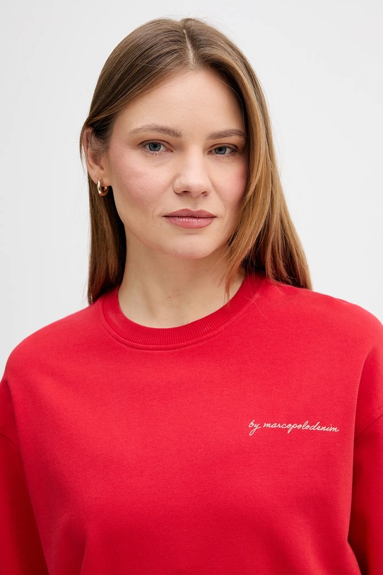 Marc O'Polo bluza bawełniana czerwony 5000008127