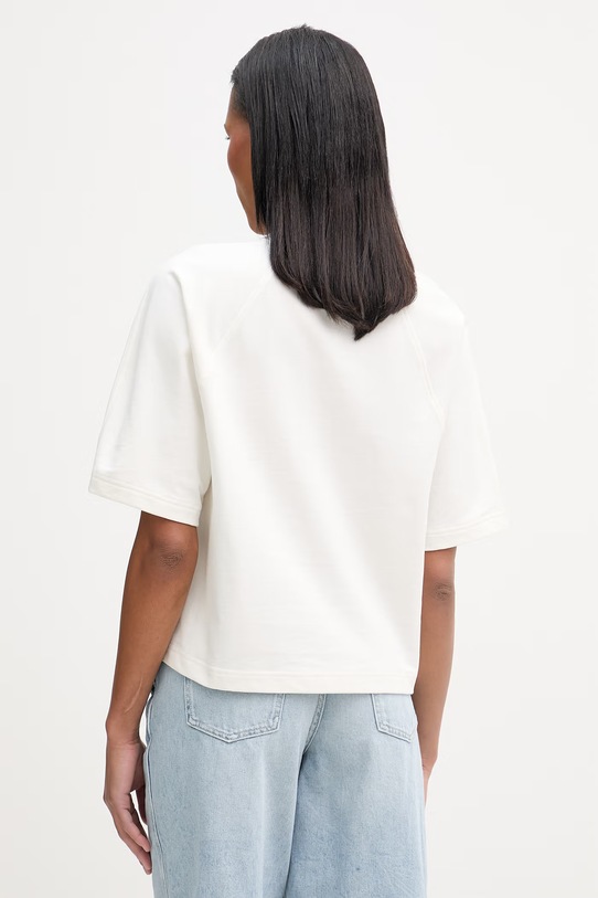 Odzież Marc O'Polo T-shirt basic damski bawełniany 5000008257 beżowy