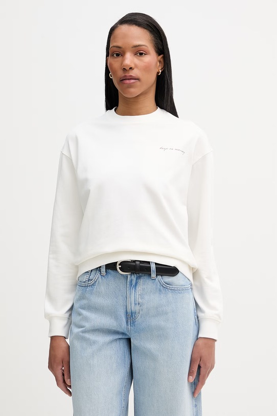 Odzież Marc O'Polo bluza oversize damska bawełniana 5000009632 beżowy