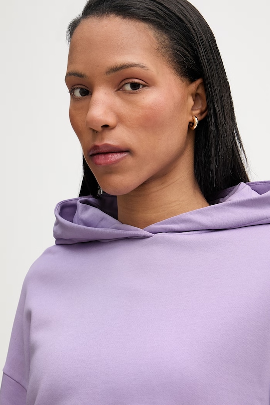 Marc O'Polo hanorac cu glugă pentru femei, din bumbac violet 5000009694