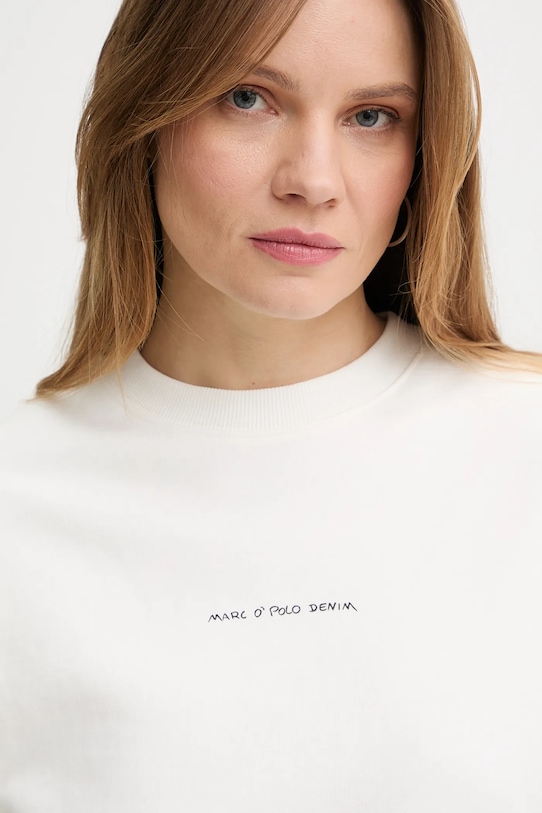 Bavlněná mikina Marc O'Polo béžová 5000010957