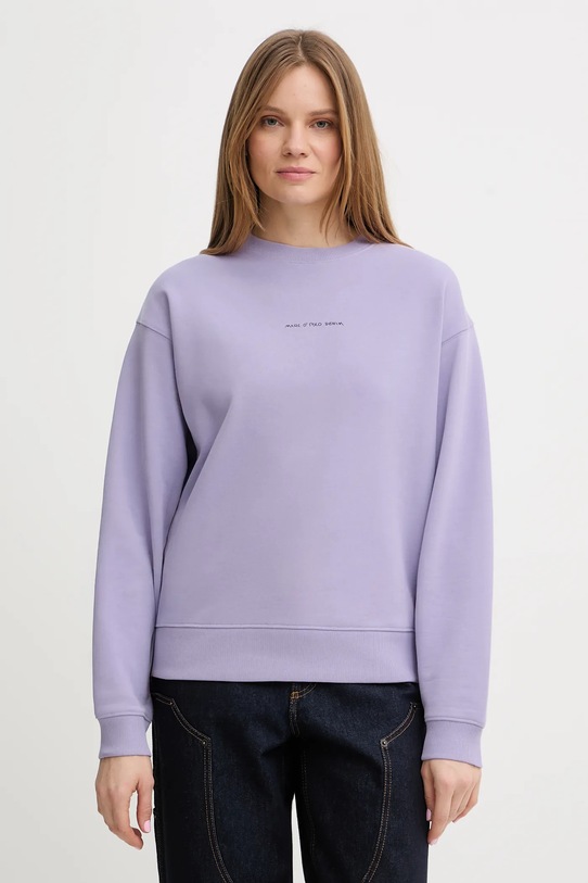 Odzież Marc O'Polo bluza bawełniana 5000010957 fioletowy