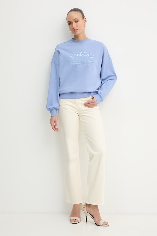 Iceberg bluza E041.6317. niebieski SS26