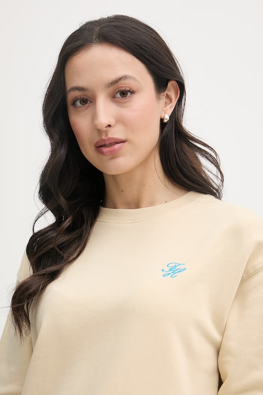 Tommy Hilfiger mikina dámska béžová WW0WW48724