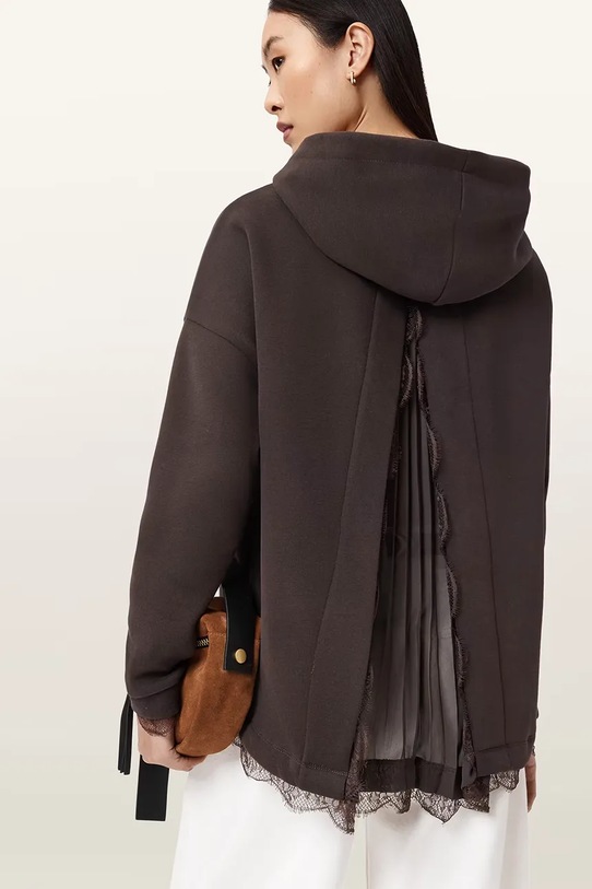 AllSaints bluza NIA W027JE brązowy SS26