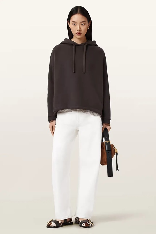 Odzież AllSaints bluza NIA W027JE brązowy