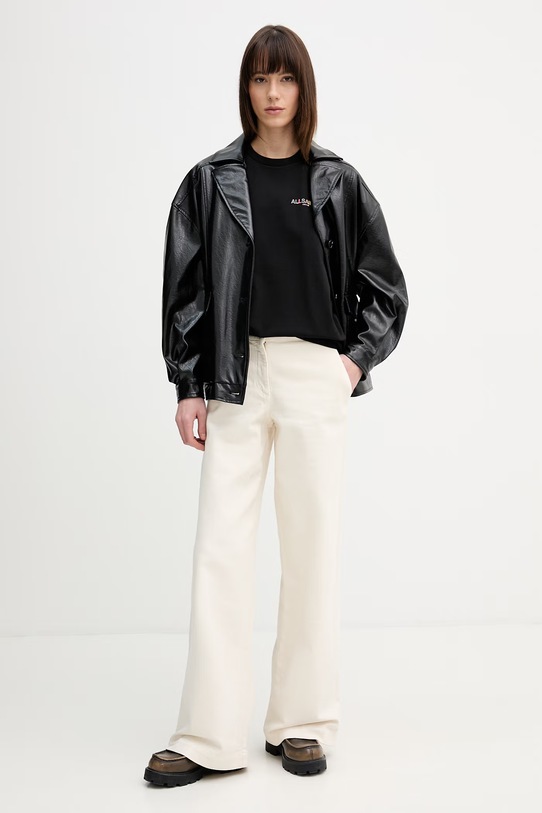 AllSaints t-shirt bawełniany BLAZE W032JE czarny SS26