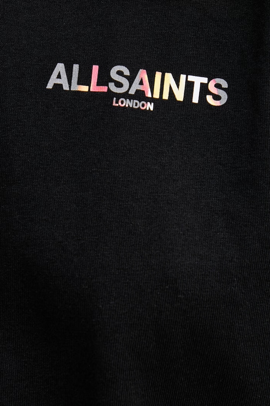 AllSaints pamut póló BLAZE W032JE fekete