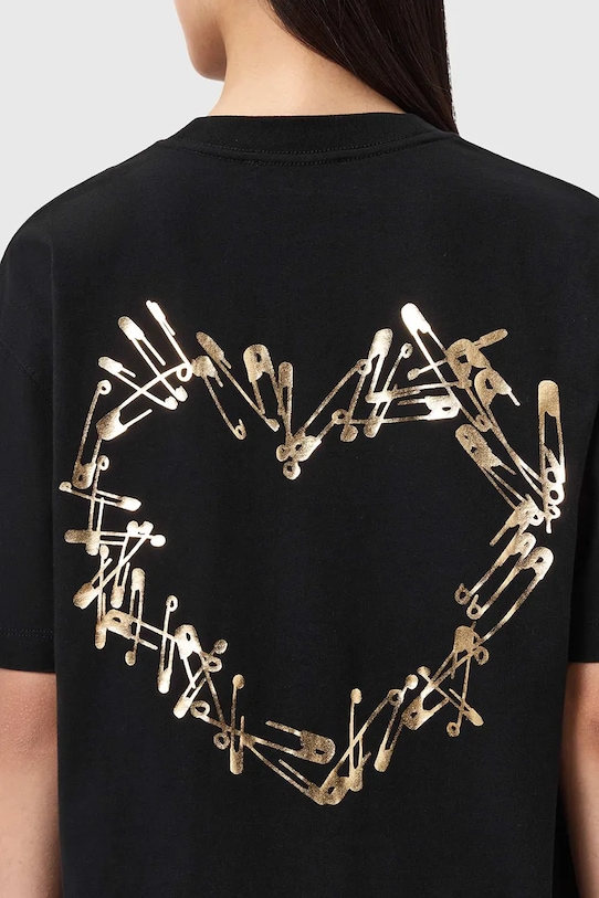 AllSaints t-shirt bawełniany CORA W033JE czarny