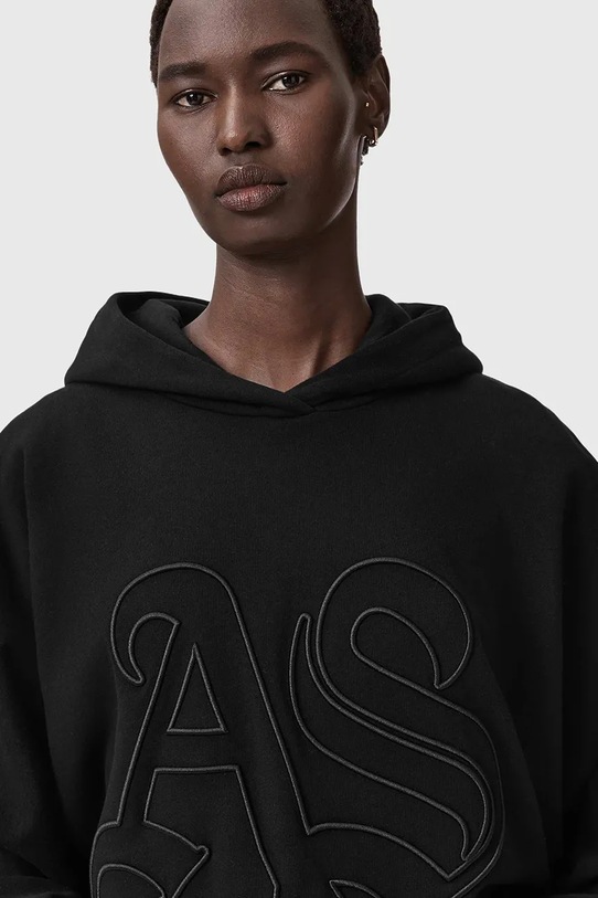 AllSaints bluza bawełniana ARTIA czarny W065JE