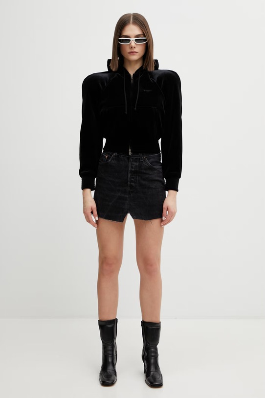 VETEMENTS bluza welurowa WE76ZU419B