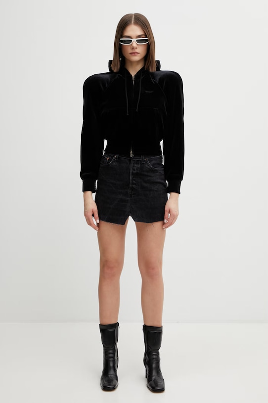 VETEMENTS bluza welurowa WE76ZU419B