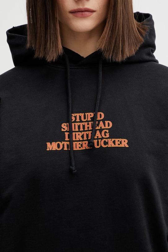 VETEMENTS bluza bawełniana MF czarny ME76HD220B