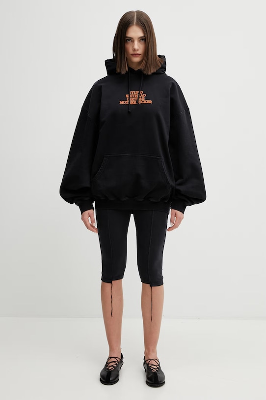 VETEMENTS bluza bawełniana MF ME76HD220B czarny