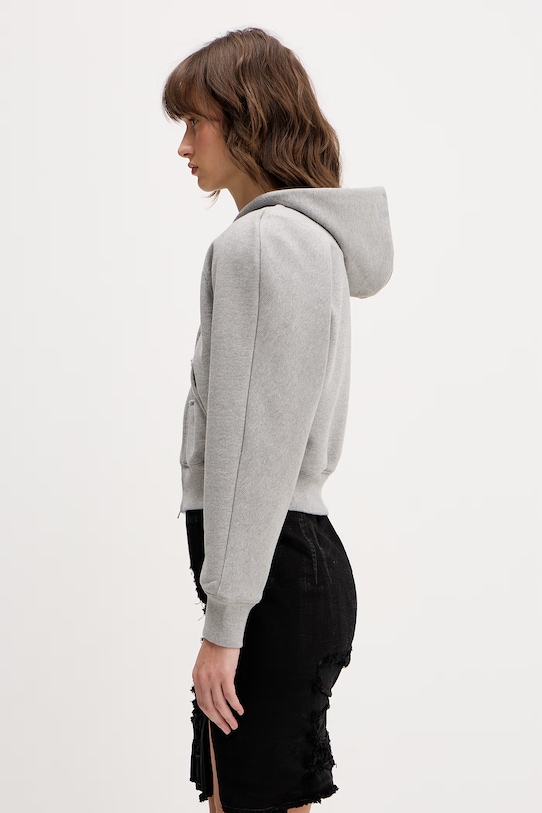 VETEMENTS bluza bawełniana WE76ZU503G szary SS26