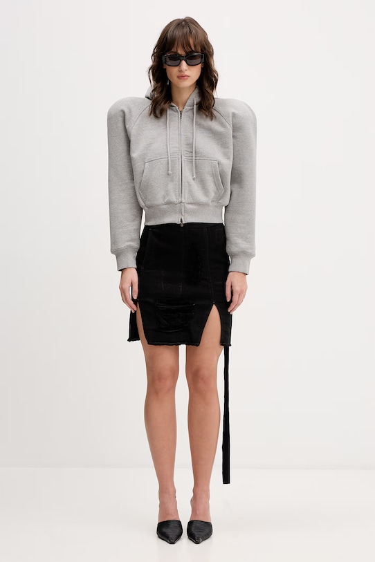 VETEMENTS bluza bawełniana WE76ZU503G szary