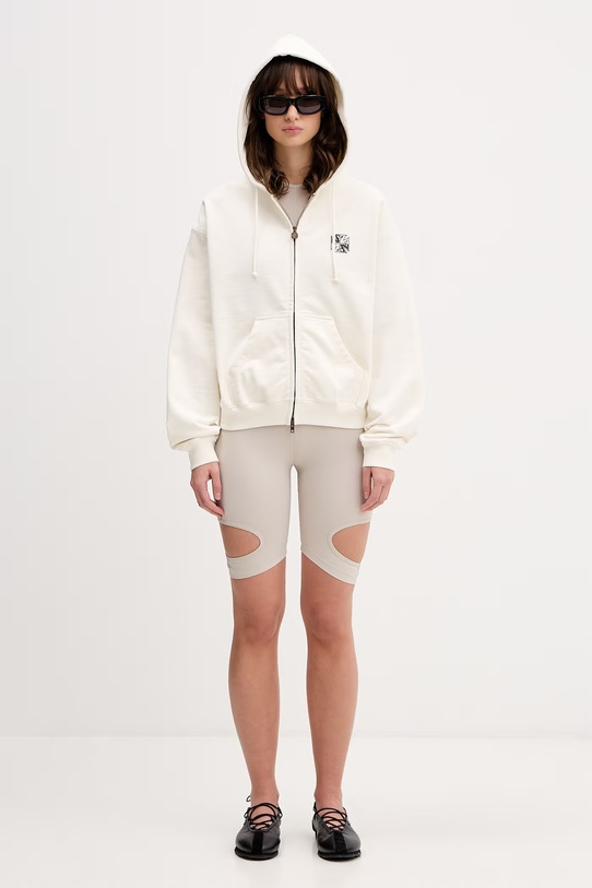 VETEMENTS bluza Biker Cross Logo WE76ZU528V beżowy