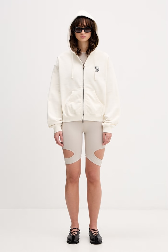 VETEMENTS bluza Biker Cross Logo WE76ZU528V beżowy