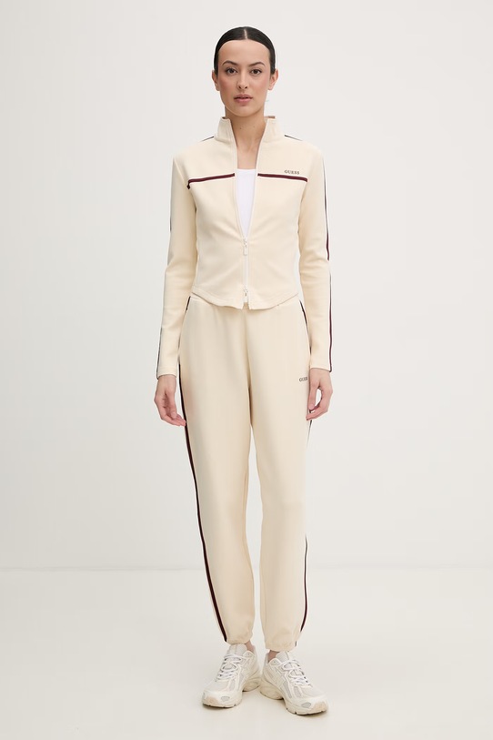 Guess bluza rozpinana damska JASMINE V6GQ04.K2911 beżowy SS26