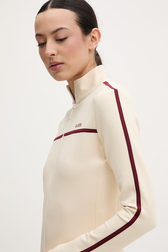 Guess bluza rozpinana damska JASMINE beżowy V6GQ04.K2911