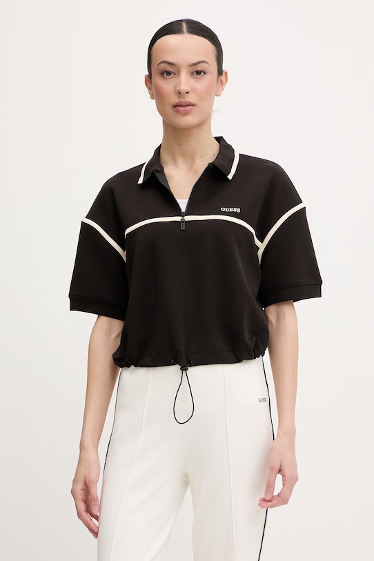 Guess dámska mikina na zips JASMINE béžová V6GQ04.K2911