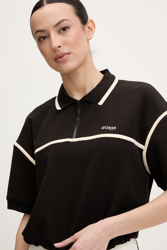 Guess dámska mikina na zips JASMINE béžová V6GQ04.K2911