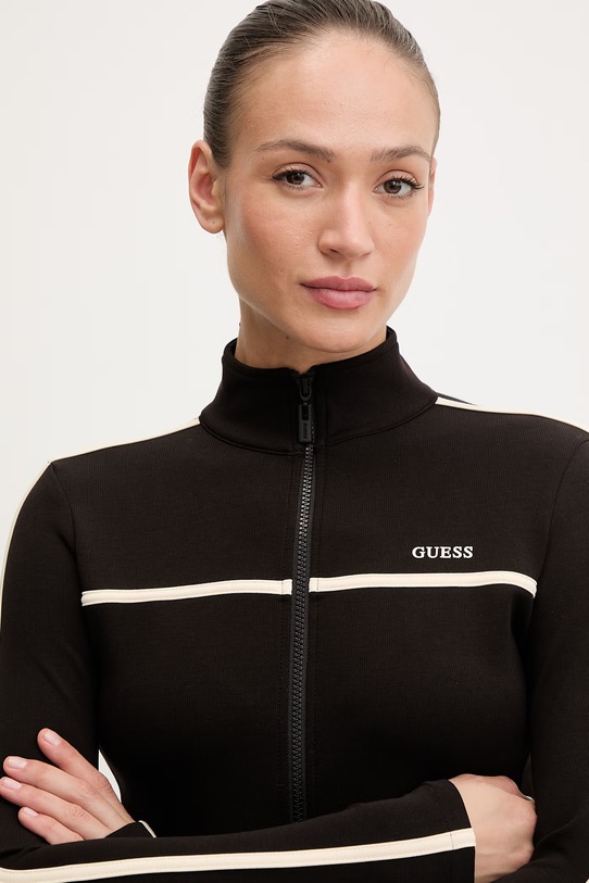 Guess bluza rozpinana damska JASMINE czarny V6GQ04.K2911