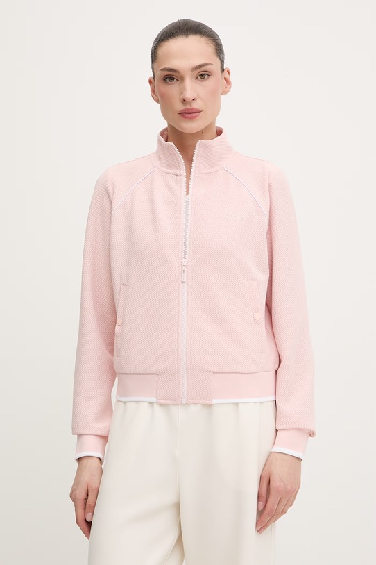 Guess bluză SARAH uni roz V6GQ05.K2916