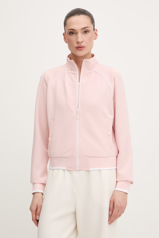 Guess bluză SARAH uni roz V6GQ05.K2916