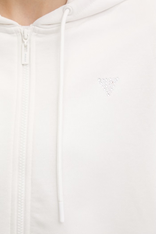 Guess μπλούζα με κουμπιά Γυναικεία SILVY V6GQ15.K3093 λευκό