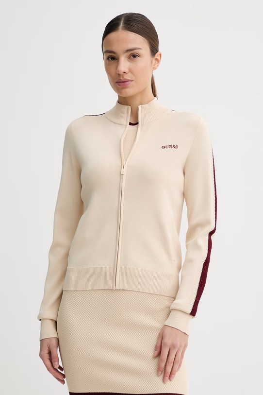 Guess dámska mikina na zips GABRY V6GR12.Z0752 béžová SS26