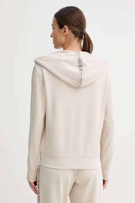Oblečenie Guess mikina s kapucňou dámska NORTH SAILS W6GQ03.K2656 béžová