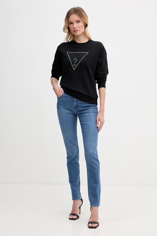 Guess mikina dámská W6GQ09.K3183 černá SS26