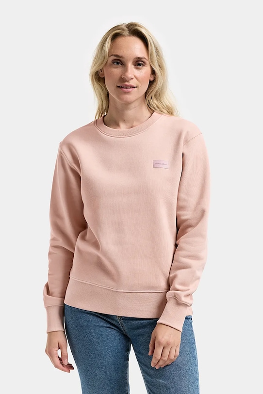 Didriksons bluza damska z bawełną CALLIE różowy 505879