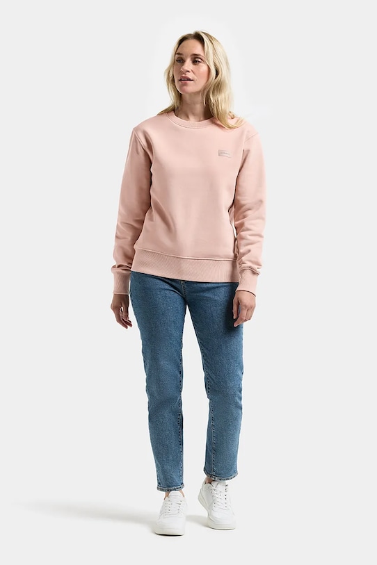 Didriksons bluza damska z bawełną CALLIE 505879 różowy SS26