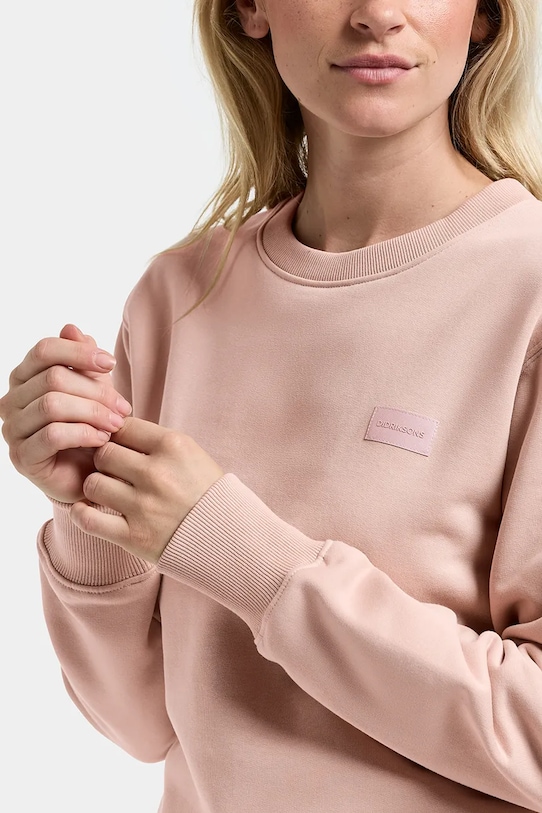 Didriksons bluza damska z bawełną CALLIE 505879 różowy