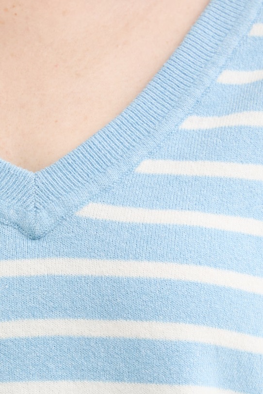 Levi's sweter TARA SUPER SOFT VNECK 0046F.0009 niebieski