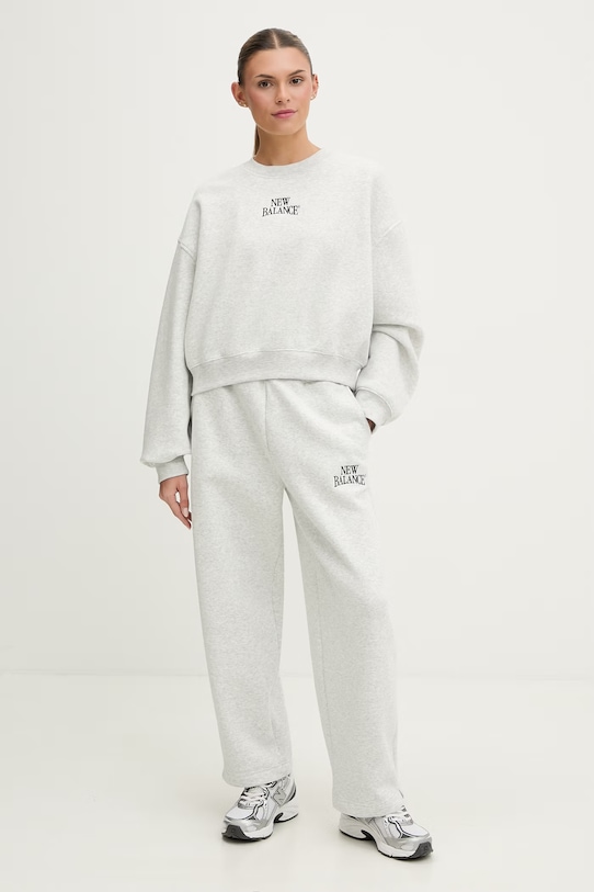 New Balance bluza damska Fleece Crew WT61935IAHH szary SS26