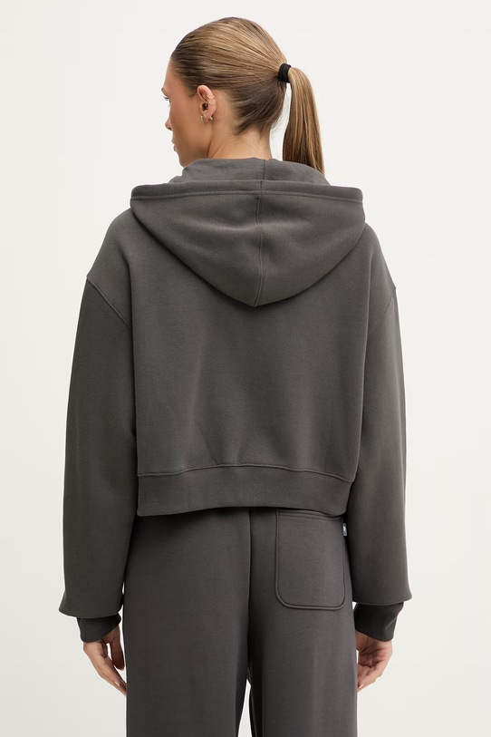 Odzież New Balance bluza z kapturem damska Fleece Full Zip WJ61W2EEABR szary