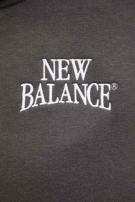 New Balance bluza z kapturem damska Fleece Full Zip WJ61W2EEABR szary