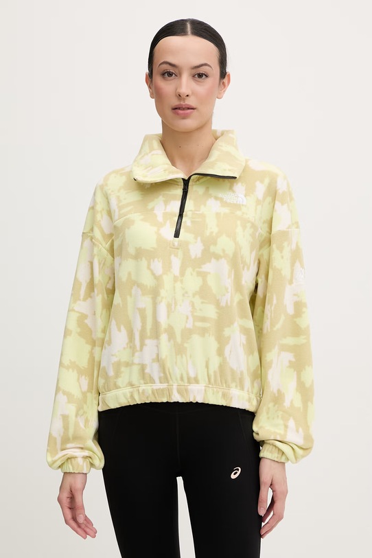 The North Face bluza treningowa damska polarowa MOUNTAIN ATHLETICS żółty NF0A8E30MKO1