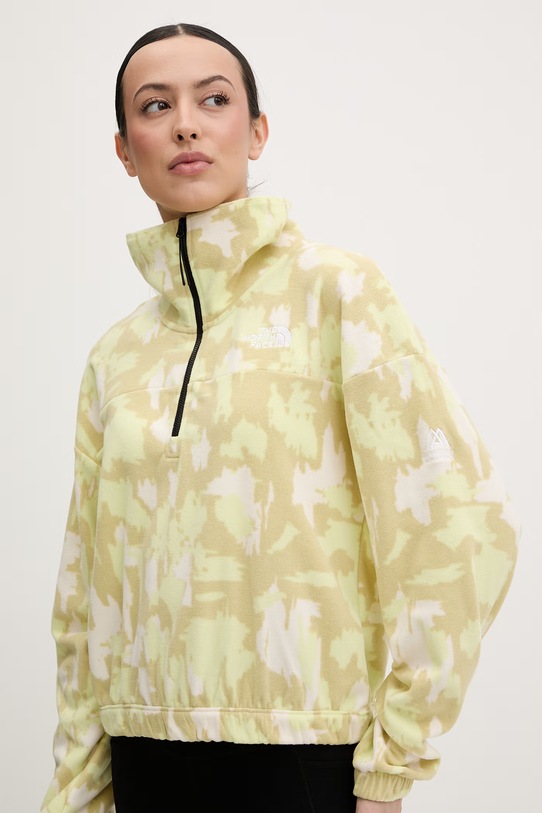 The North Face bluza treningowa damska polarowa MOUNTAIN ATHLETICS żółty NF0A8E30MKO1