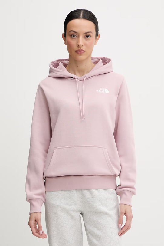The North Face bluza SIMPLE DOME z kapturem różowy NF0A89EY0SO1