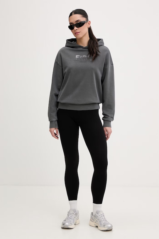 BOGNER Fire+Ice bluza z kapturem damska bawełniana SIBEL 84929609 szary SS26