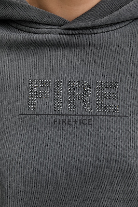 BOGNER Fire+Ice bluza z kapturem damska bawełniana SIBEL 84929609 szary
