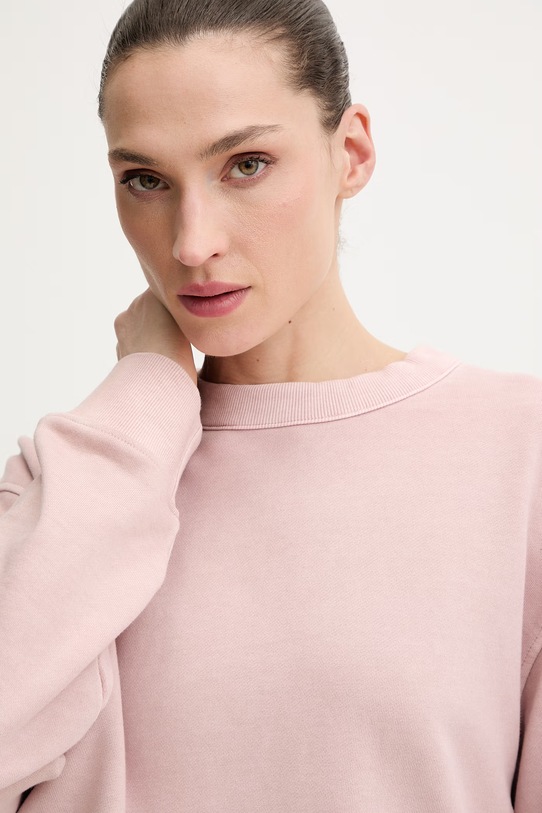 G-Star bluza bawełniana Washed relaxed r różowy D28752.D969