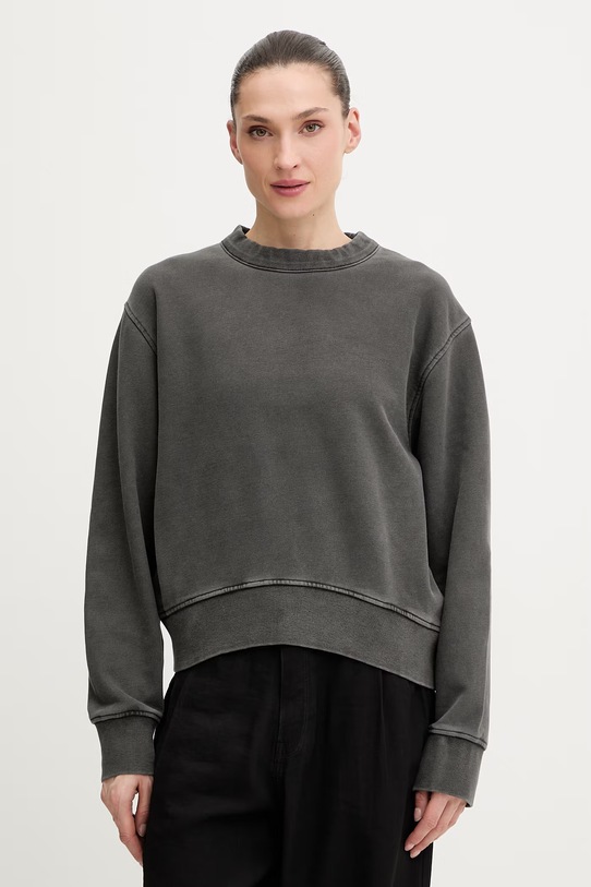 G-Star bluza bawełniana Washed relaxed r bawełna szary D28752.D969