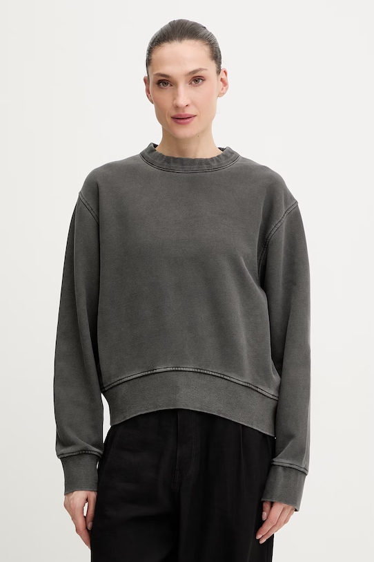 G-Star bluza bawełniana Washed relaxed r bawełna szary D28752.D969