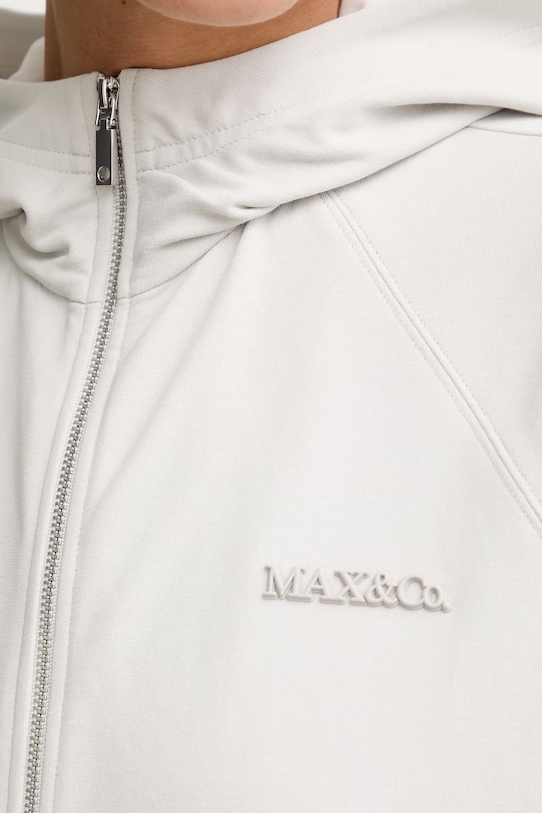 Max&Co. hanorac cu glugă pentru femei, din bumbac cu elastan MCODONNOLA 2616921014200 gri